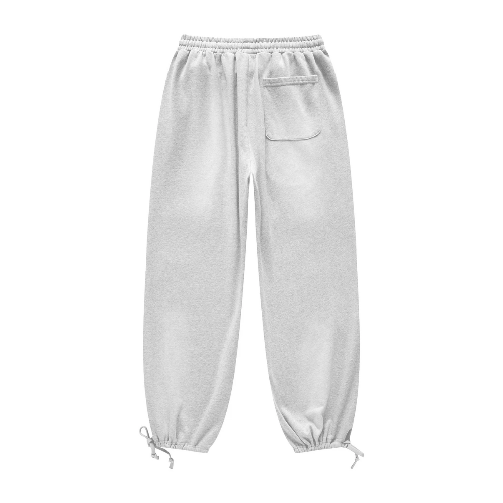 Grey Washed Dyed Fleece Joggers