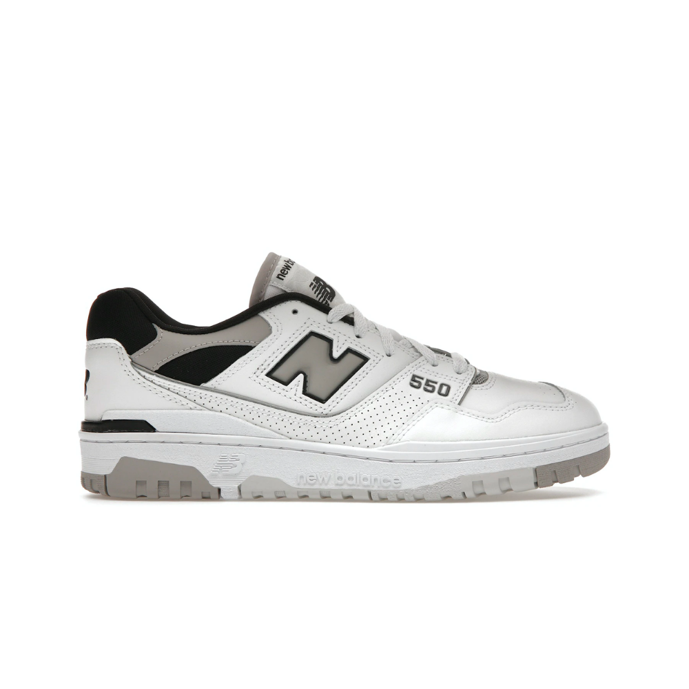 New Balance 550 White Concrete Black