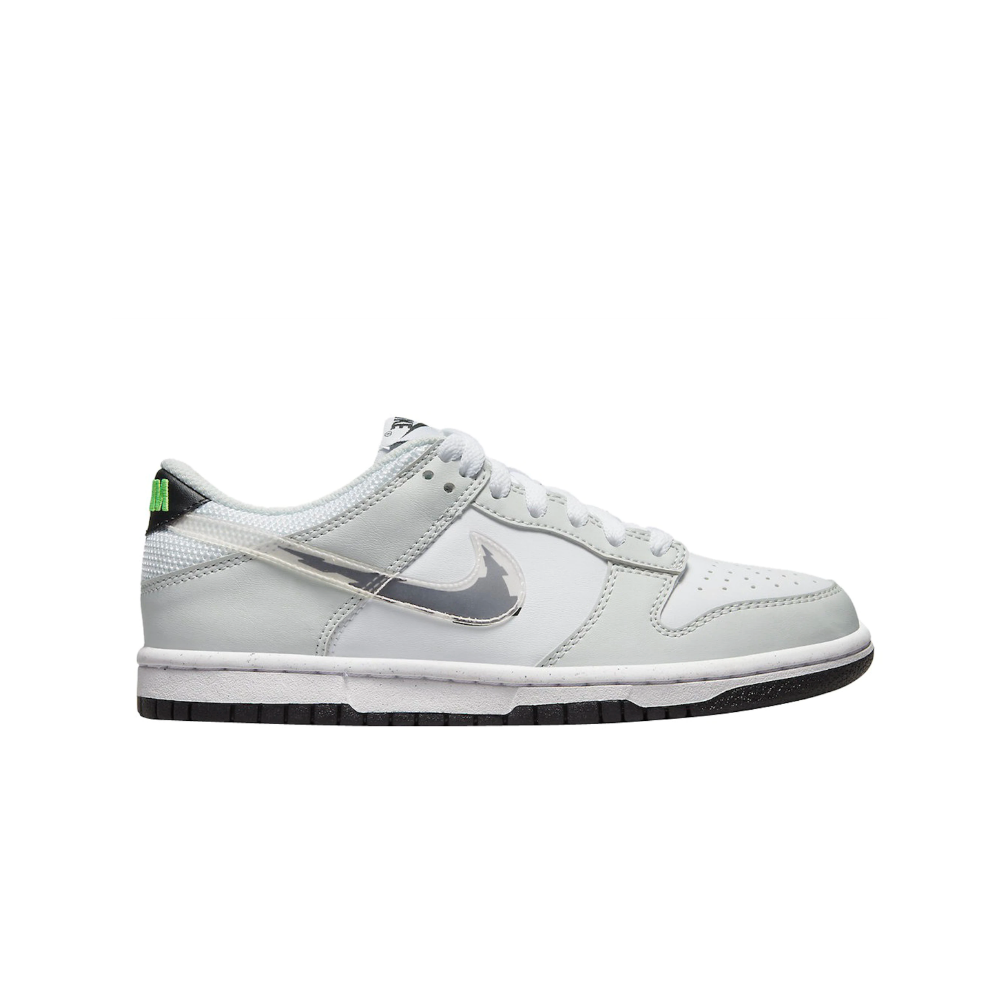 Nike Dunk Low Swoosh White Grey