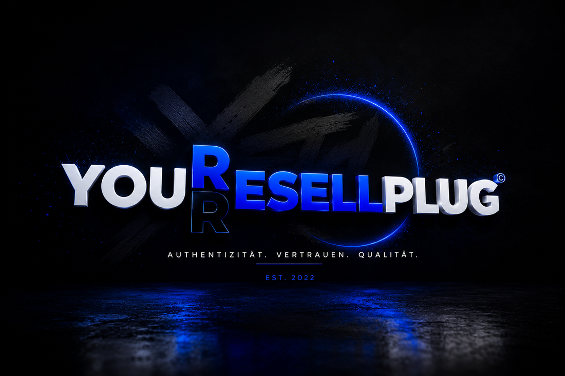 YOUR RESELL PLUG Logo im modernen Streetwear-Design