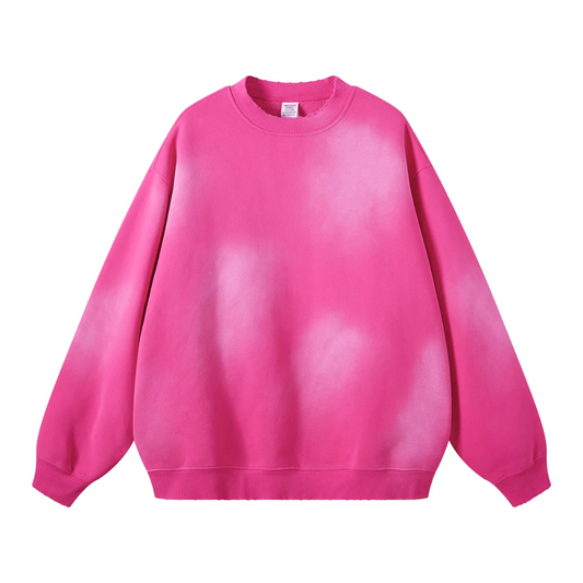 Rose Washed Dyed Fleece Sweater