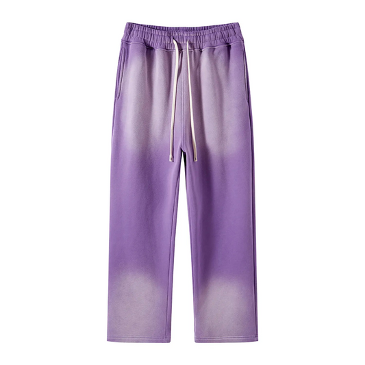 Purple Colored Washed Effect Pants