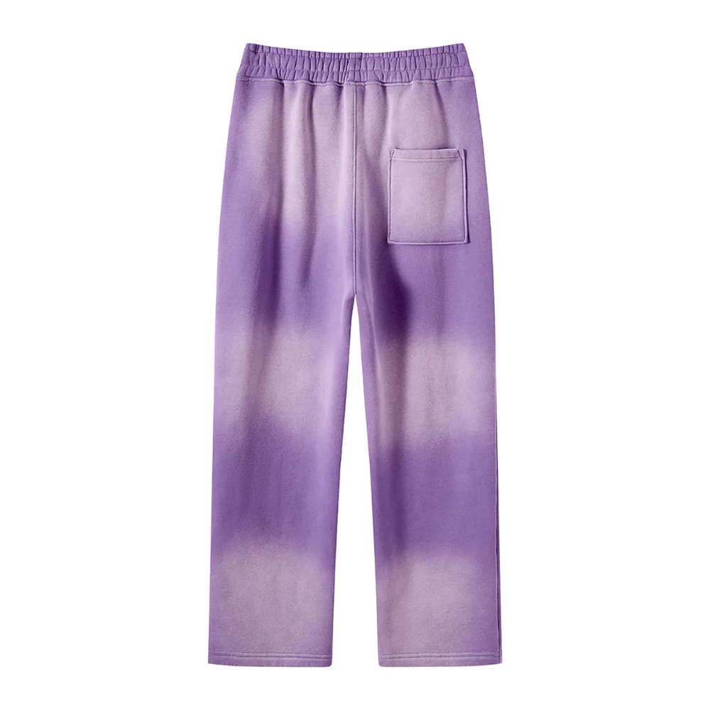 Purple Colored Washed Effect Pants