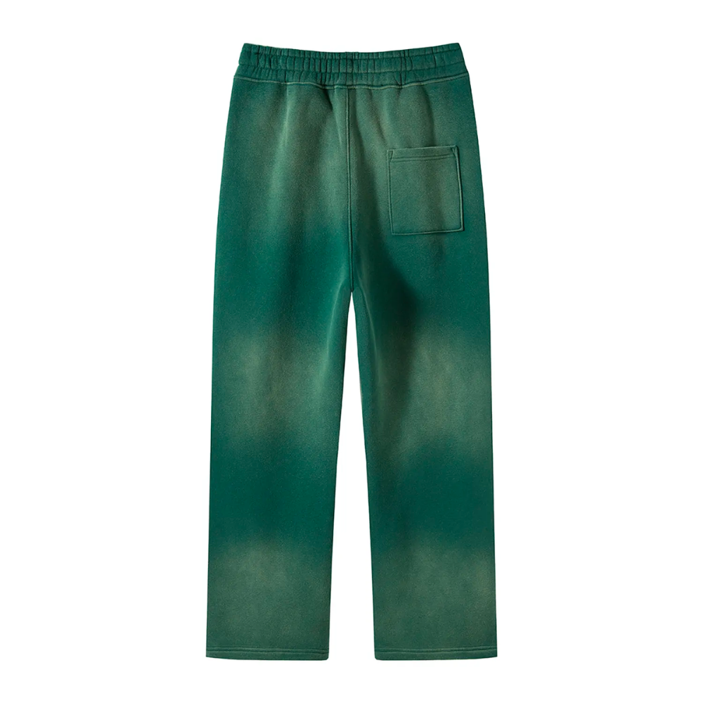Green Colored Washed Effect Pants