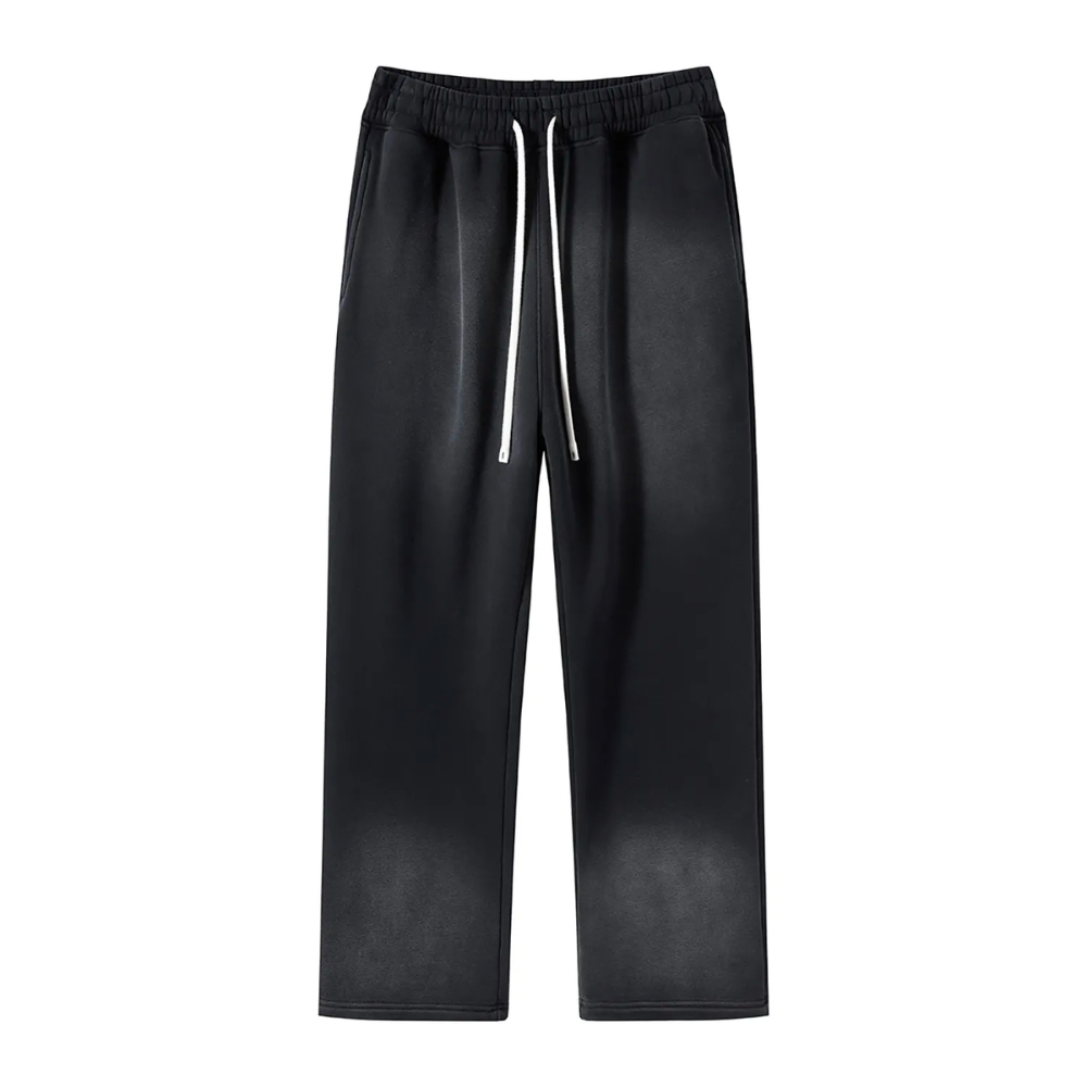 Black Colored Washed Effect Pants