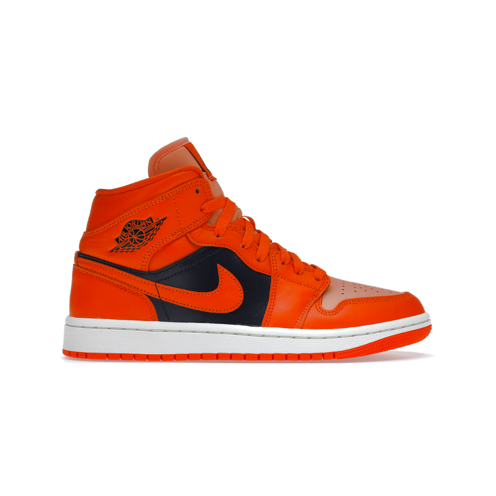 Jordan 1 Mid Orange Black