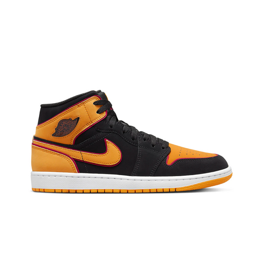 Jordan 1 Mid Fat Tongue Black Orange