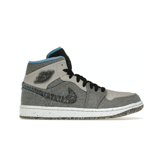 Jordan 1 Mid Crater Gray University Blue