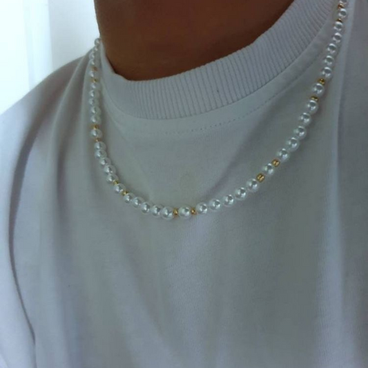 Necklace White/Gold