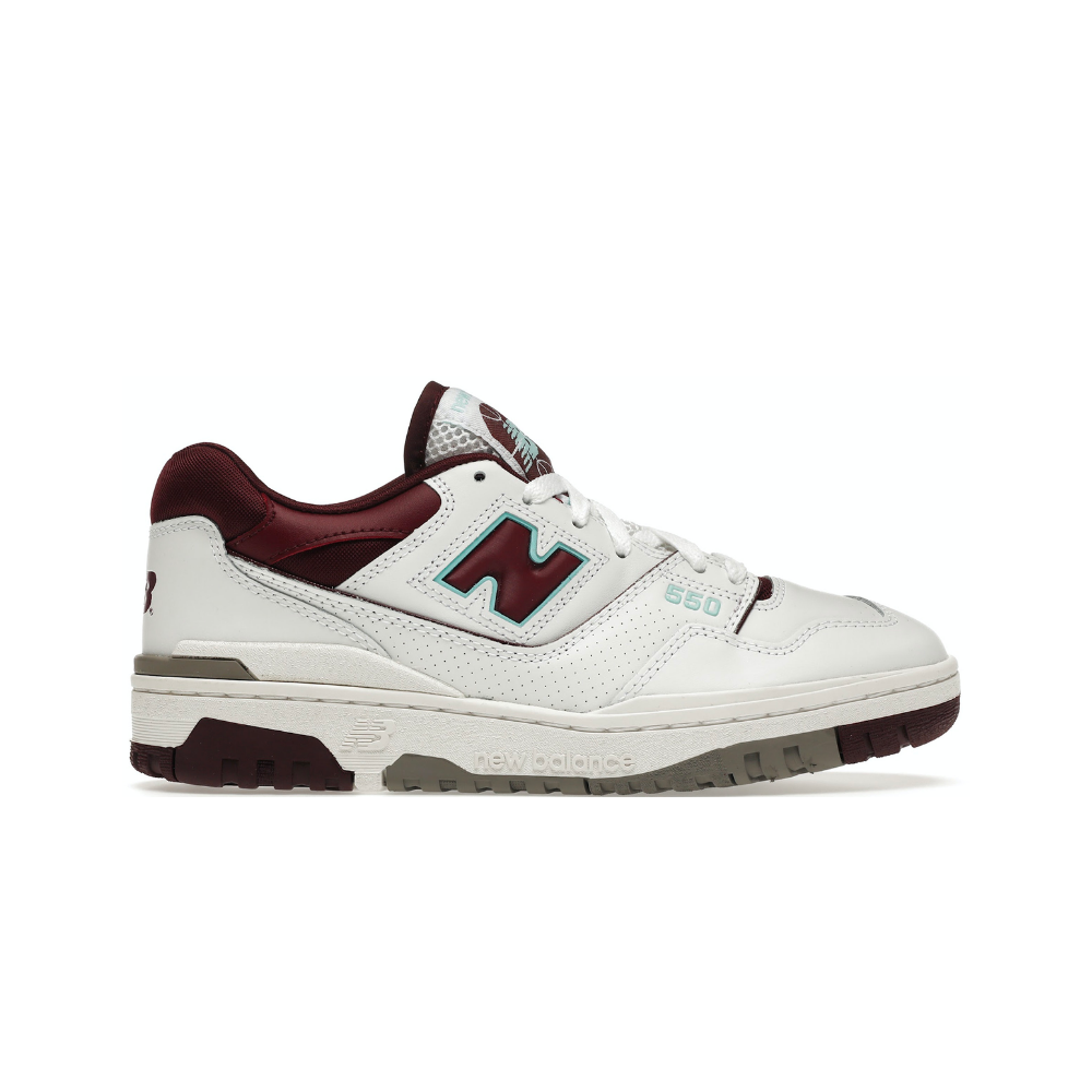 New Balance 550 Burgundy Cyan